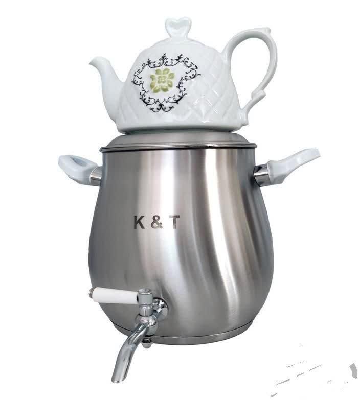 کتری قوری چدن مارک سیلزر آلمانی 6لیتری استیل برآق|قوری، کتری، قهوه‌ساز دستی|یزد, |دیوار