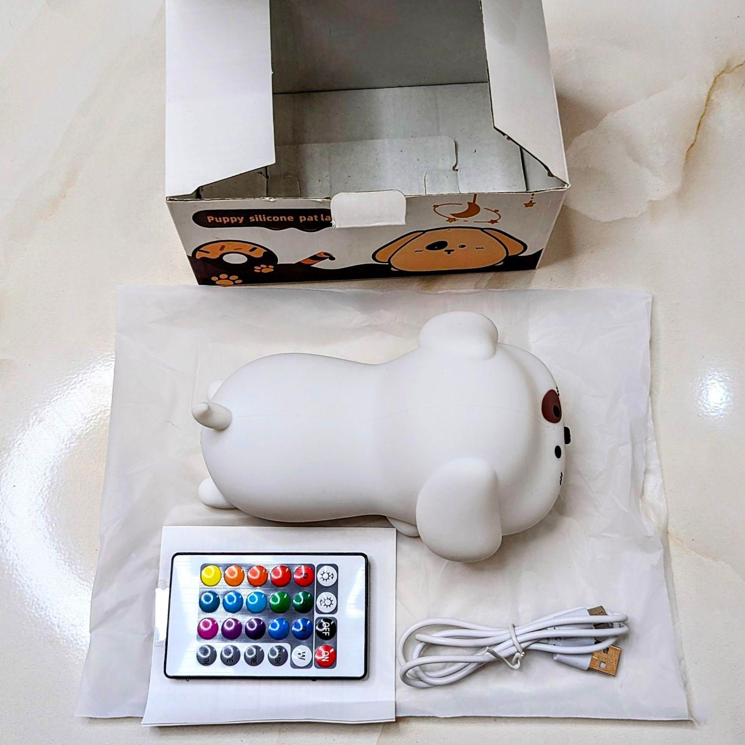 چراغ خواب puppy silicone pat lamp دارای ریموت|چراغ خواب و آباژور|نیشابور, امام|دیوار