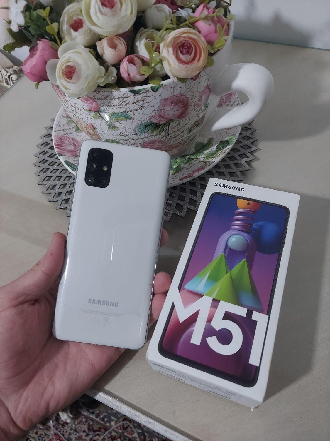سامسونگ Galaxy M51 با حافظهٔ ۱۲۸ گیگ سفید رام۸|موبایل|تهران, تهران‌سر|دیوار