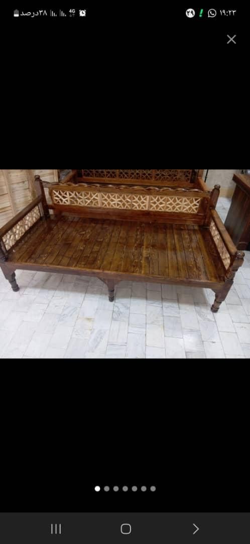 تولیدی تخت سنتی کد 258|مبلمان خانگی و میز عسلی|قم, قلعه صدری|دیوار