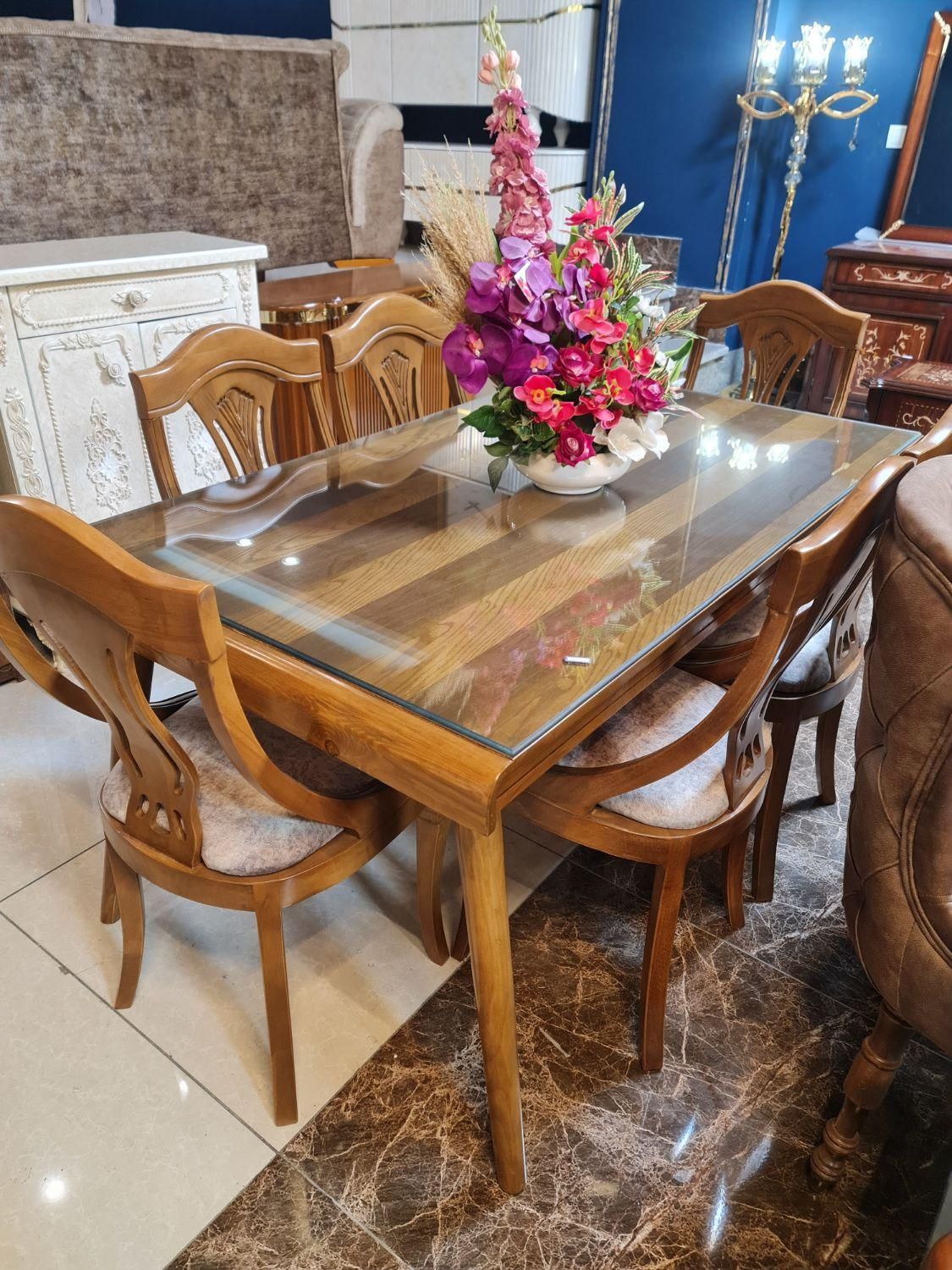 میز غذاخوری۲سرخم نهار خوری،میز غذا خوری،نهارخوری 1|میز و صندلی غذاخوری|ارومیه, |دیوار