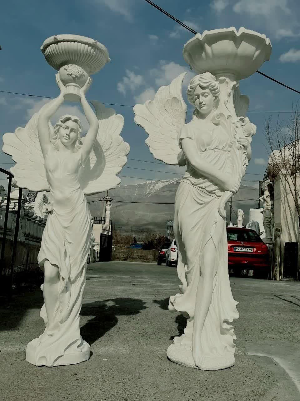 مجسمه آبنما تندیس فرشته حوض نیمکت باغی گلدان|مصالح و تجهیزات ساختمان|تهران, شهرک دانشگاه|دیوار