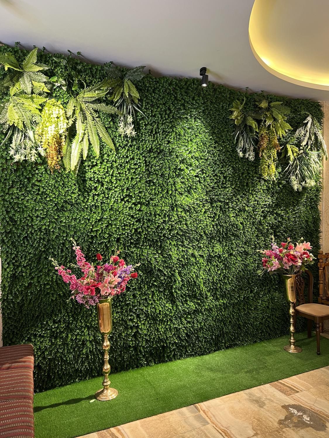 دیوار سبز گل دیواری گرین وال|گل مصنوعی|ارومیه, |دیوار
