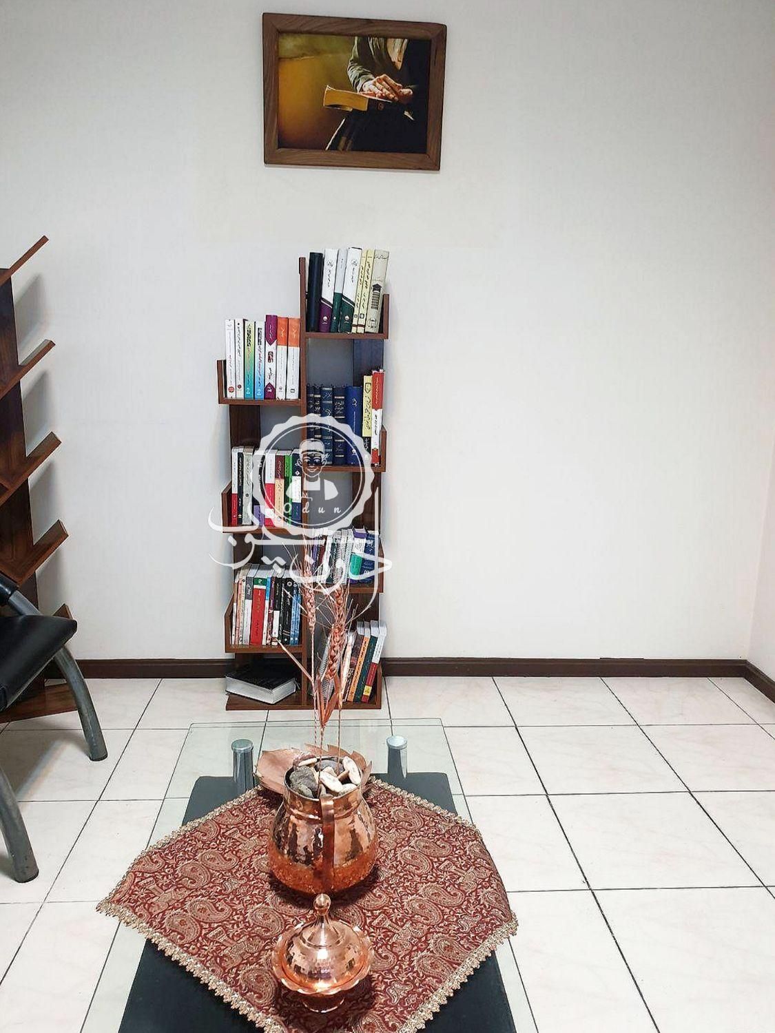 بوفه و کتابخانه مدل کاکتوس ۱ قهوه ای|کتابخانه، شلف، قفسههای دیواری|تبریز, |دیوار