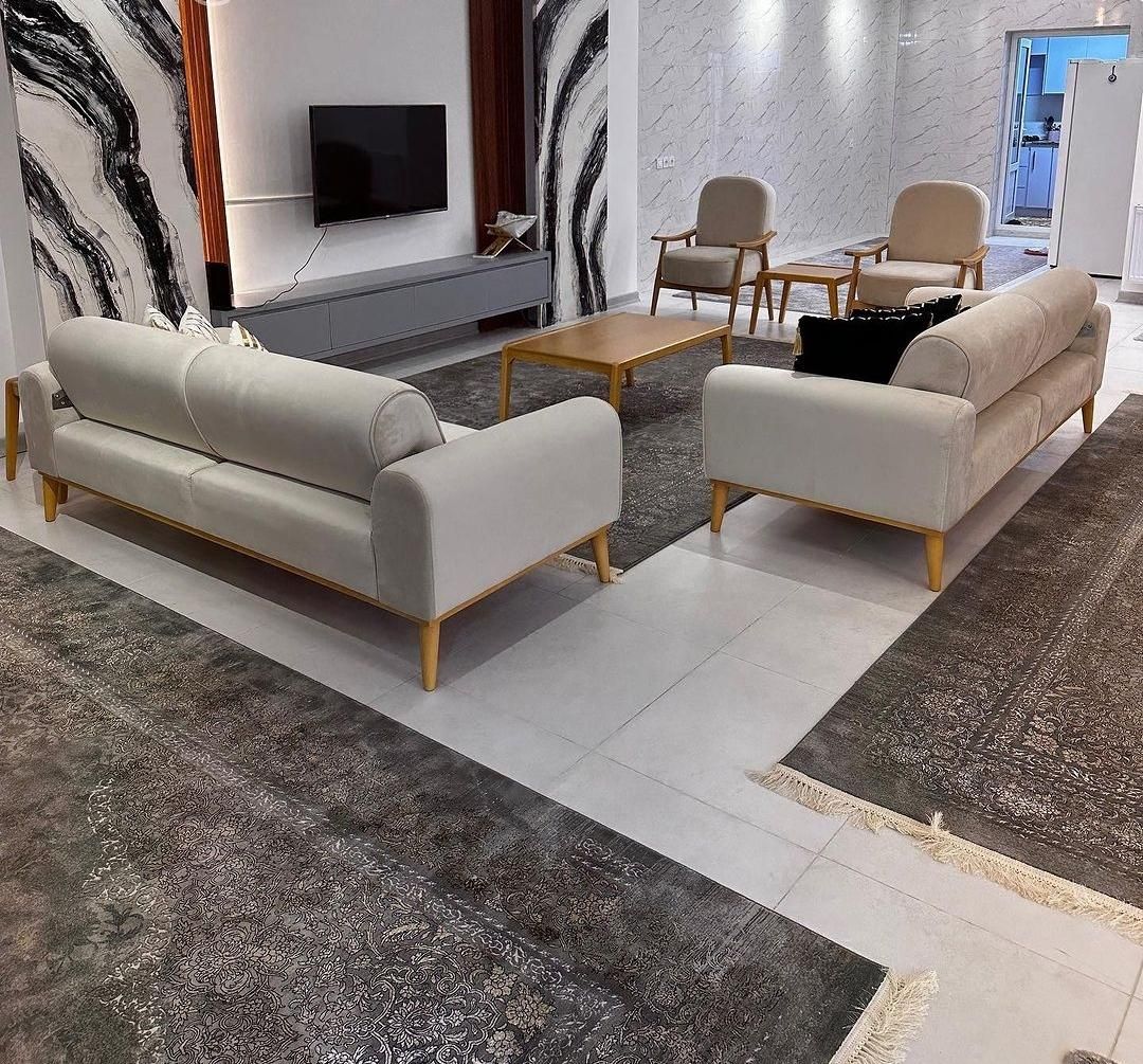 مبل مینی مال 8نفره تخت شو|مبلمان خانگی و میز عسلی|مشکیندشت, |دیوار