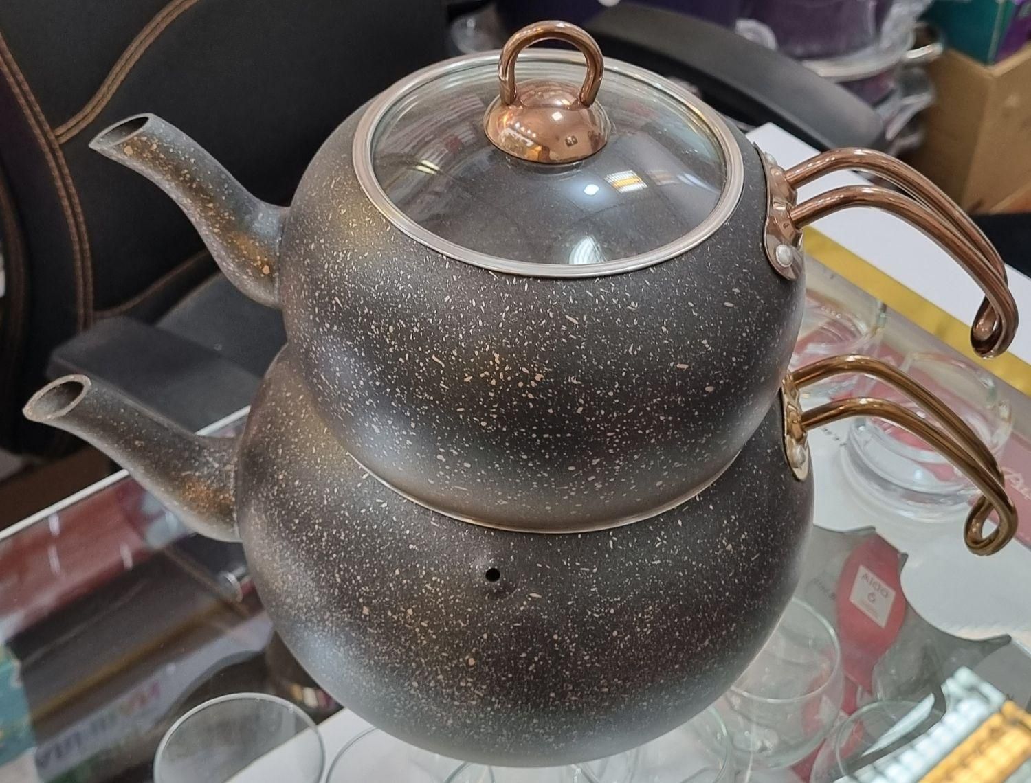 کتری قوری کره ای(گرد) گرانیت او ام اس ترک کد ۸۲۱۰|قوری، کتری، قهوه‌ساز دستی|تهران, شوش (باغ آذری)|دیوار