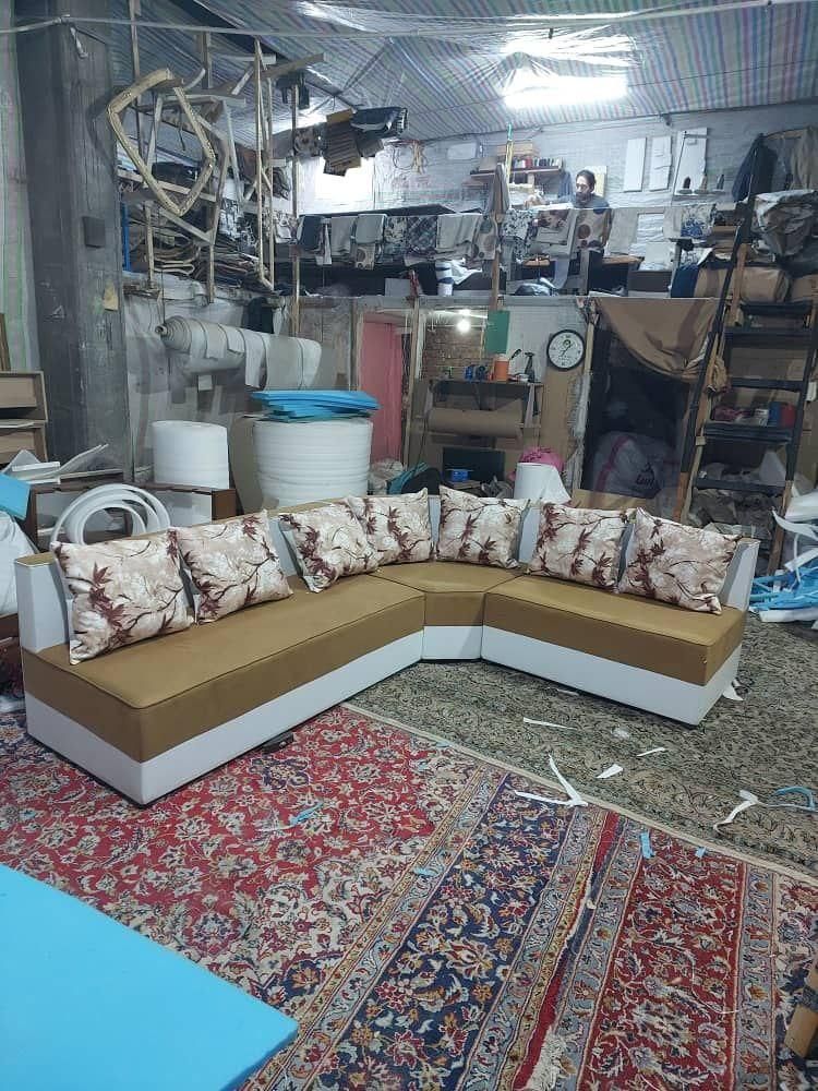 مبل ال و راحتی مدل کنج نشیمن|مبلمان خانگی و میز عسلی|تهران, شهرک شریفی|دیوار