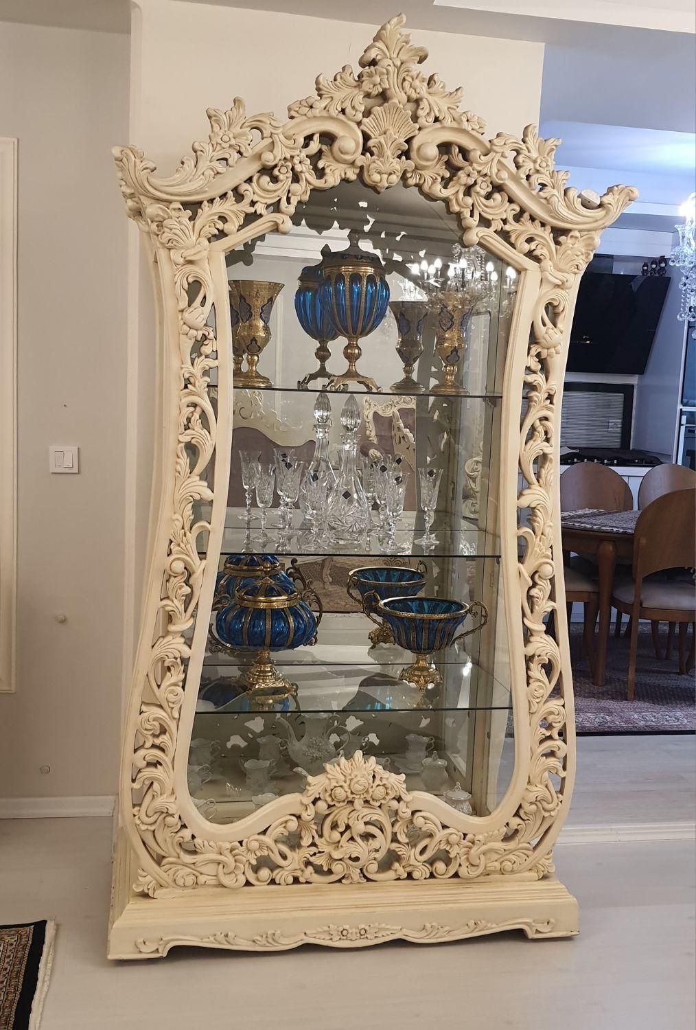 بوفه چوبی بسیار خاص و زیبا|بوفه، ویترین، کنسول|تبریز, |دیوار