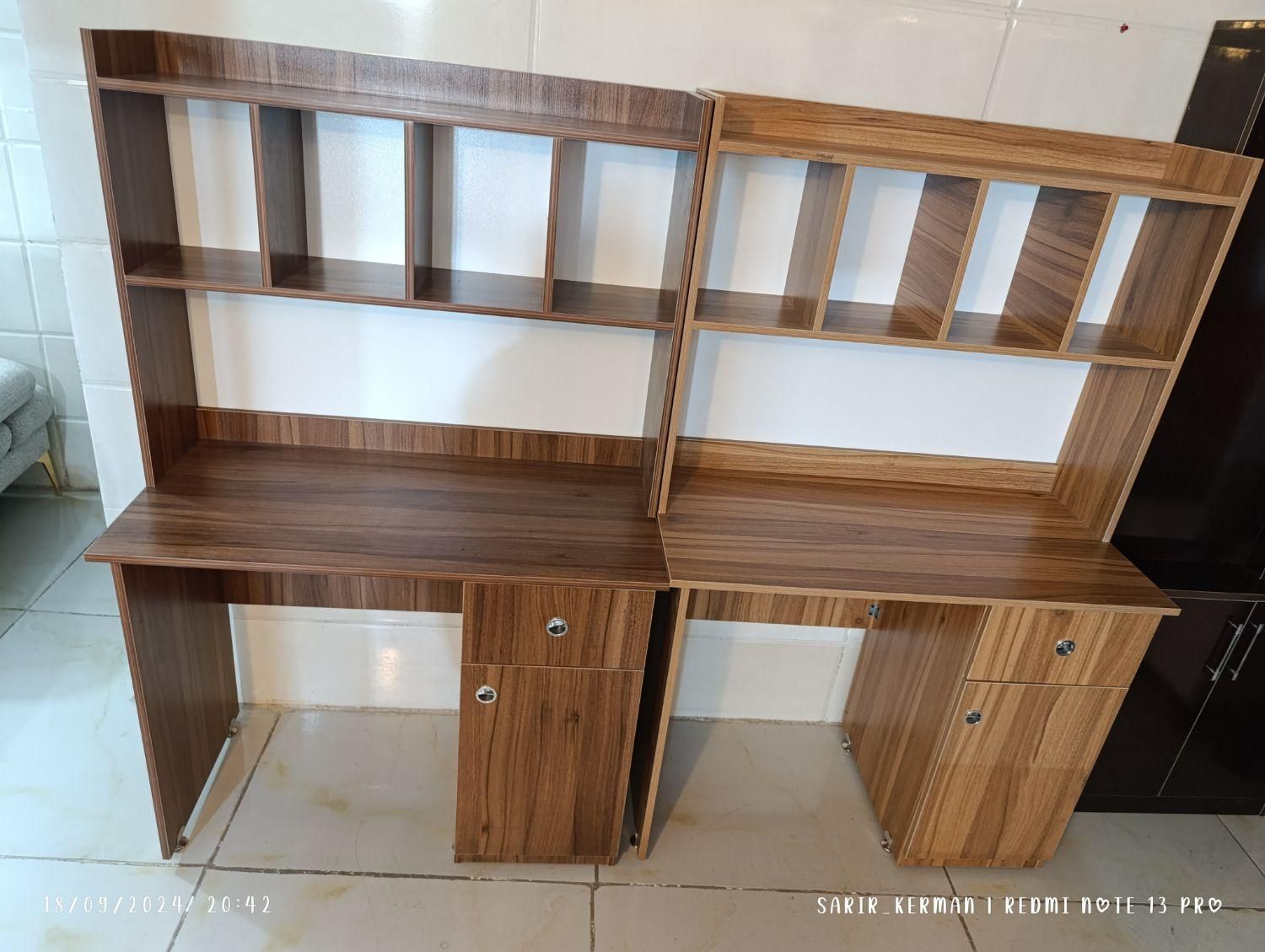 میز تحریر کتابخانه دار .سریر کرمان|میز تحریر و کامپیوتر|کرمان, |دیوار