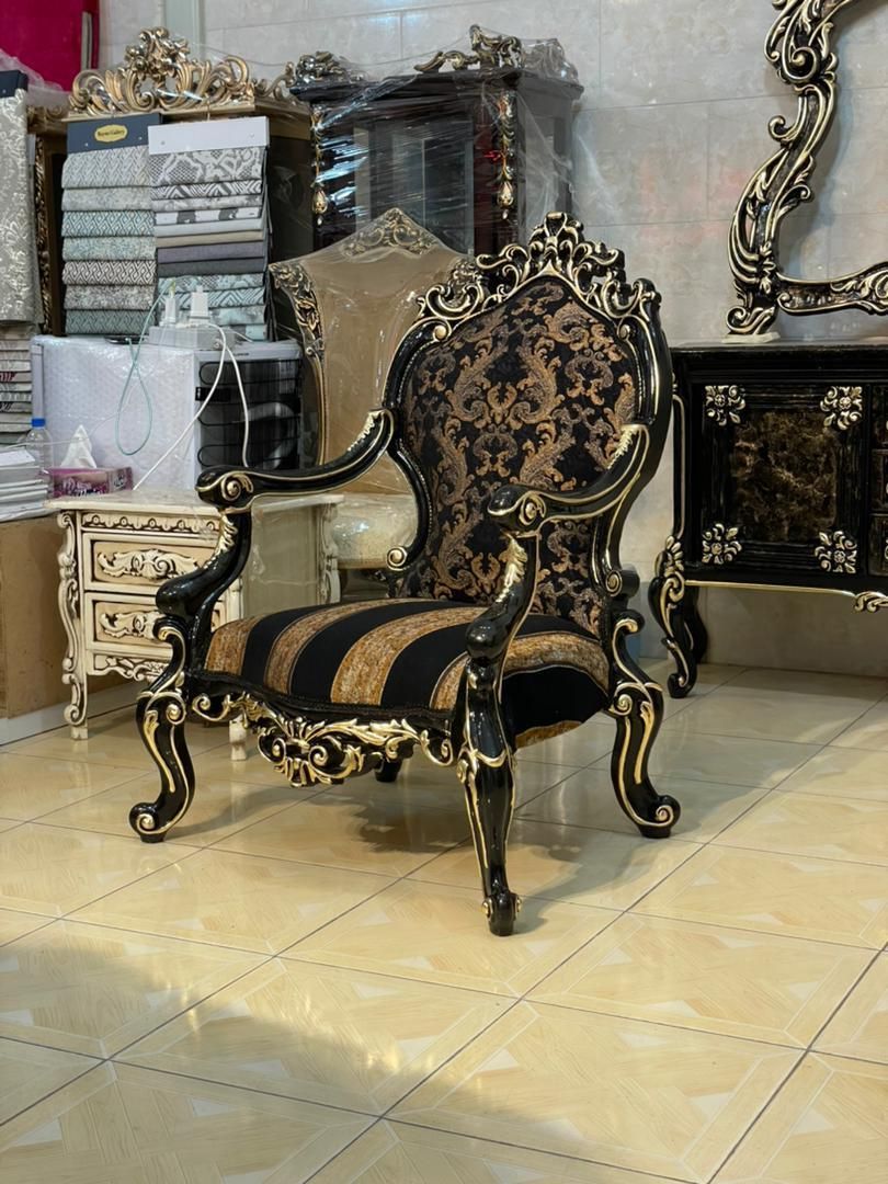 مبل ۷ نفره سلطنتی چراغان تمام چوب راش گرجستان|مبلمان خانگی و میز عسلی|تهران, یافت‌آباد|دیوار