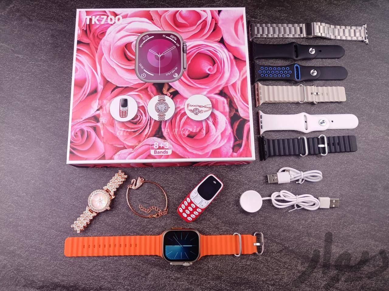 پک ساعت هوشمند با ساعت نگین دار+گوشی مدل TK700|ساعت|تهران, شیخ هادی|دیوار
