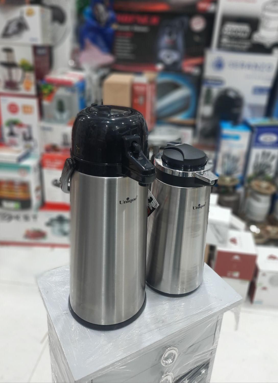 فلاکس چایی / فلاسک چای استیل پمپی / کلمن آب|ظروف نگهدارنده، پلاستیکی، یک‌بارمصرف|قم, نیروگاه|دیوار
