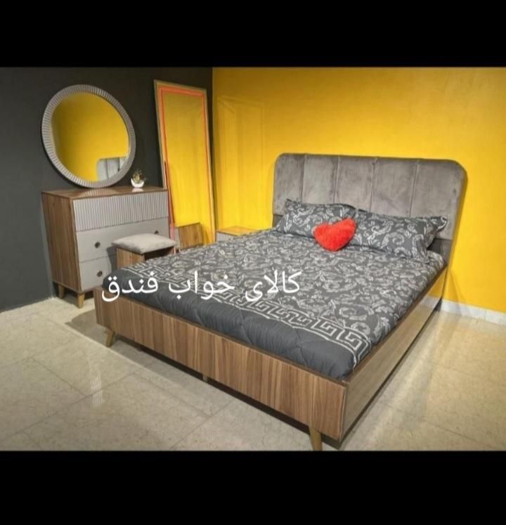 سرویس تختخواب دلوین+تخت+دراور+پاتختی+صندلی|تخت و سرویس خواب|مشهد, فرهنگ|دیوار