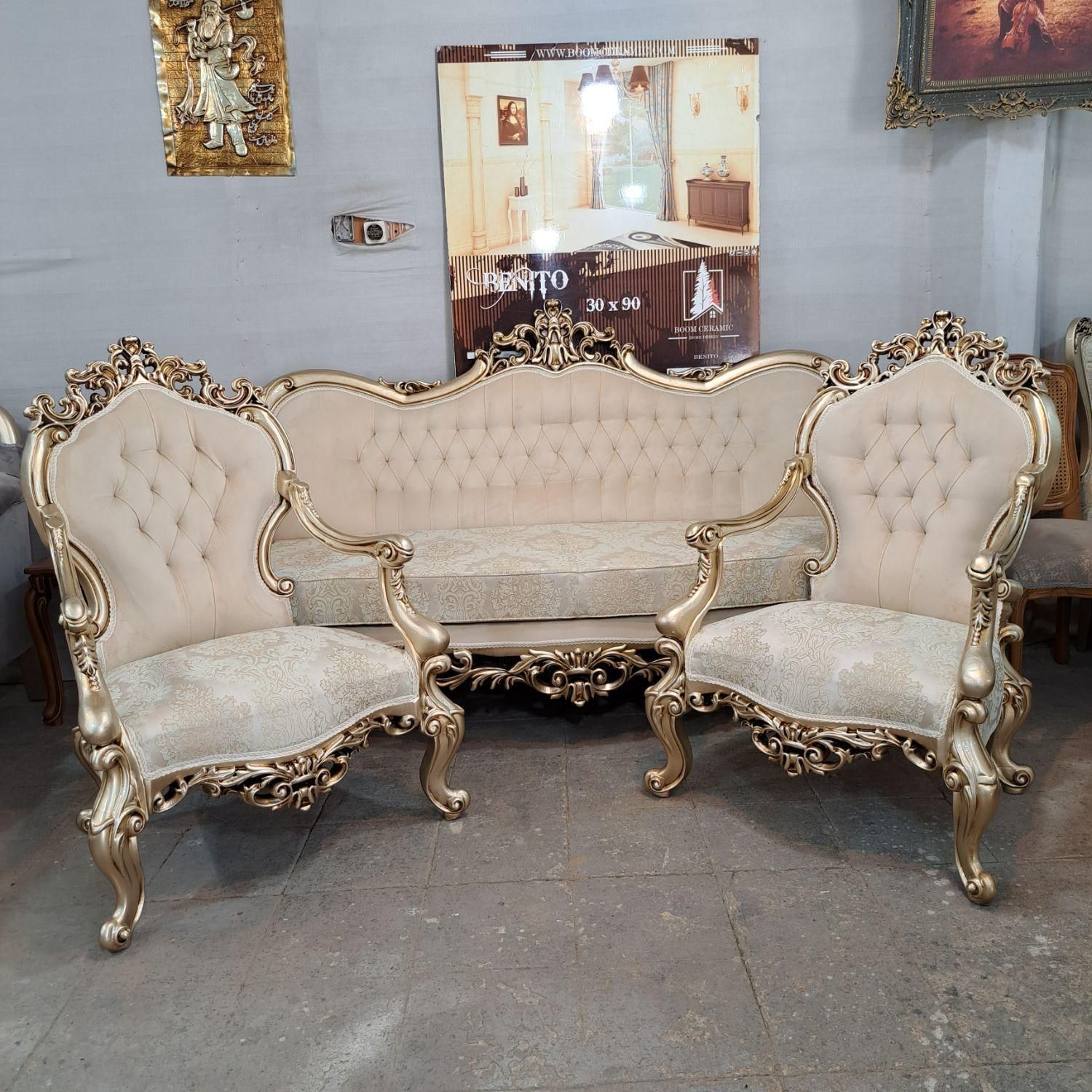 مبل کلاسیک سلطنتی چراغان ZTo55|مبلمان خانگی و میز عسلی|تهران, شهرک ولیعصر جنوبی|دیوار