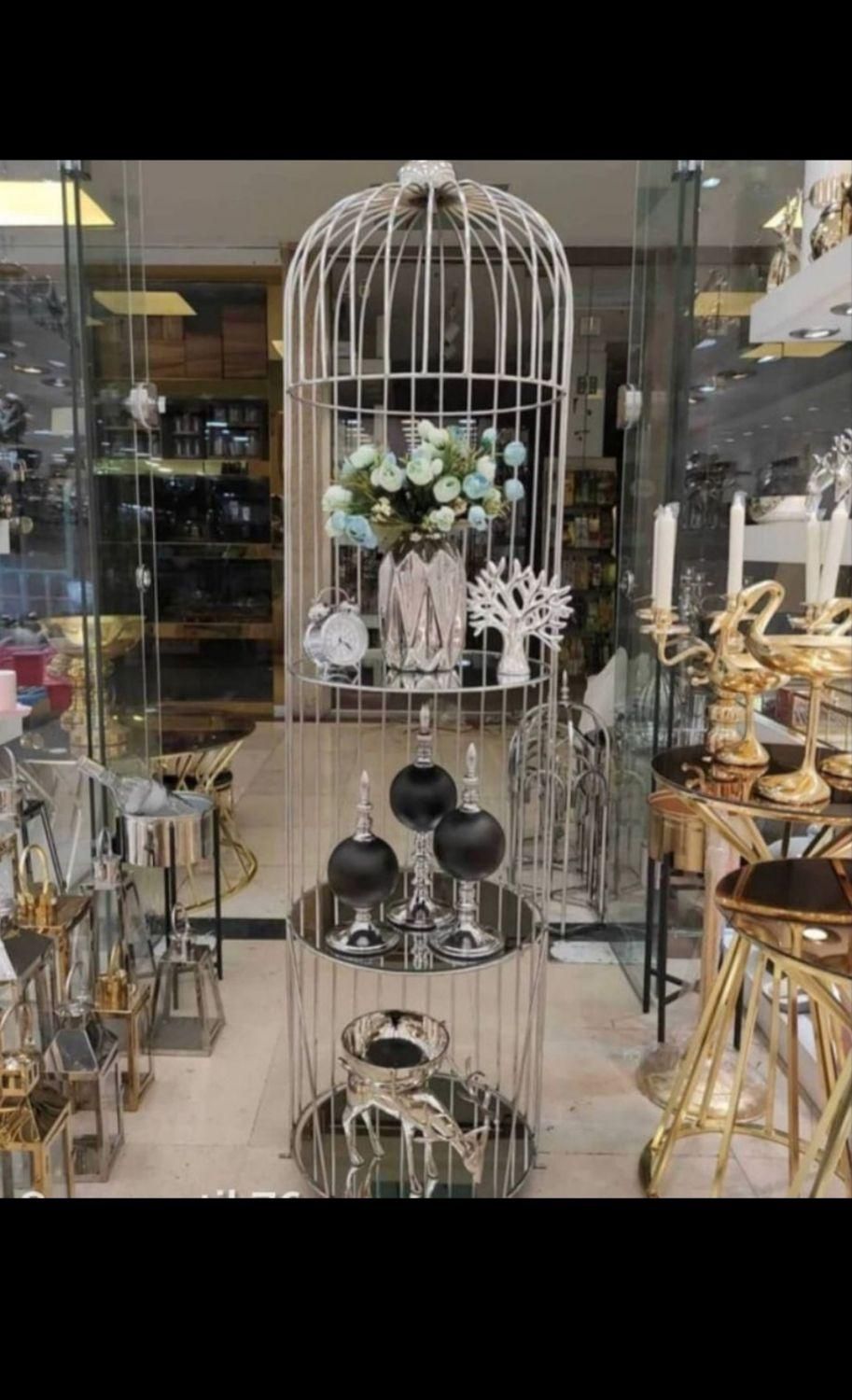 استند کنار سالنی بوفه طرح نیم قفس دکوری ایستاده|صنایع دستی و سایر لوازم تزئینی|آفتاب, |دیوار