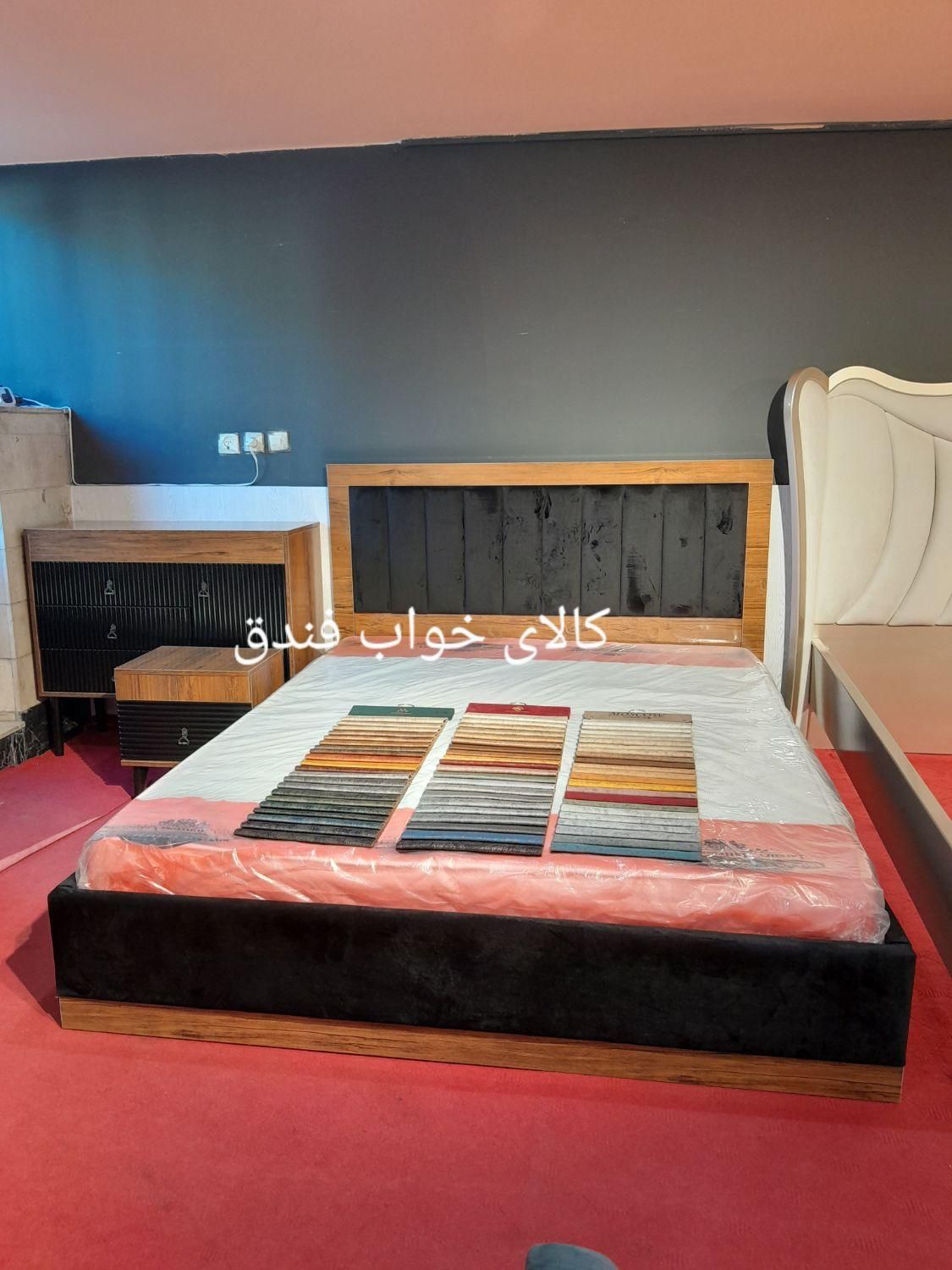 سرویس تختخواب بلک+تخت+دراور+پاتختی+فندق|تخت و سرویس خواب|مشهد, فرهنگ|دیوار