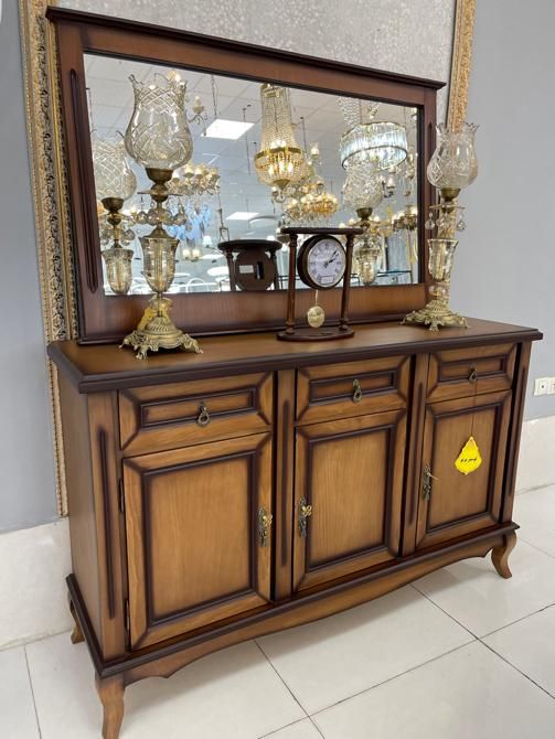 اینه کنسول چوبی انتیک|بوفه، ویترین، کنسول|اندیشه, اندیشه فاز ۱|دیوار