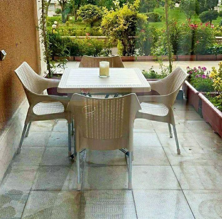 میز و صندلی پلاستیکی ناهارخوری حصیری|میز و صندلی غذاخوری|تهران, خرمشهر|دیوار