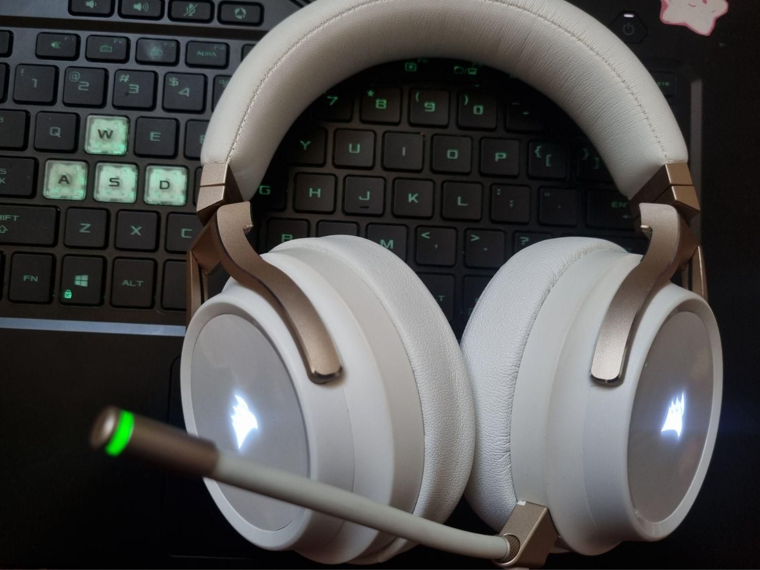 هدست گیمینگ بی‌سیم Corsair VIRTUOSO RGB سفید Hi-Fi|قطعات و لوازم جانبی رایانه|تبریز, |دیوار