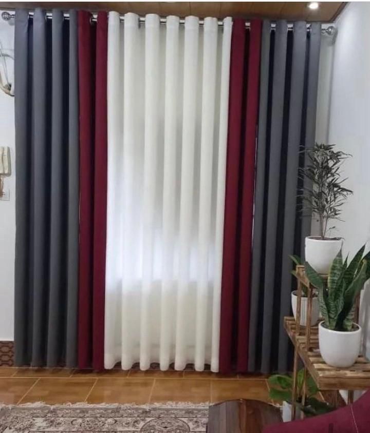 پرده حریرنازک حریر ضخیم حریرکتان شاین|پرده، رانر، رومیزی|کرج, شاهینویلا|دیوار