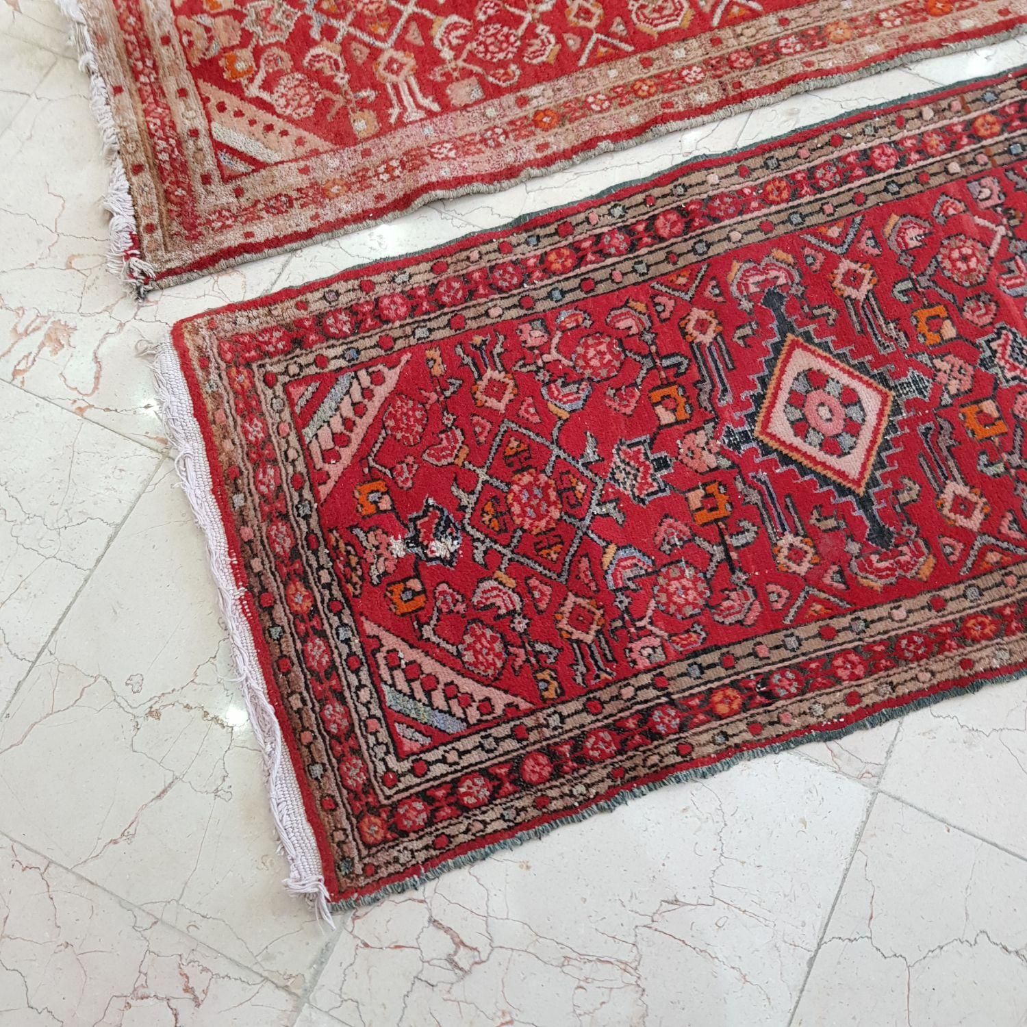 فرش دستباف قدیمی و آنتیک کناره ۱ در ۱.۳۵|فرش|ری, |دیوار