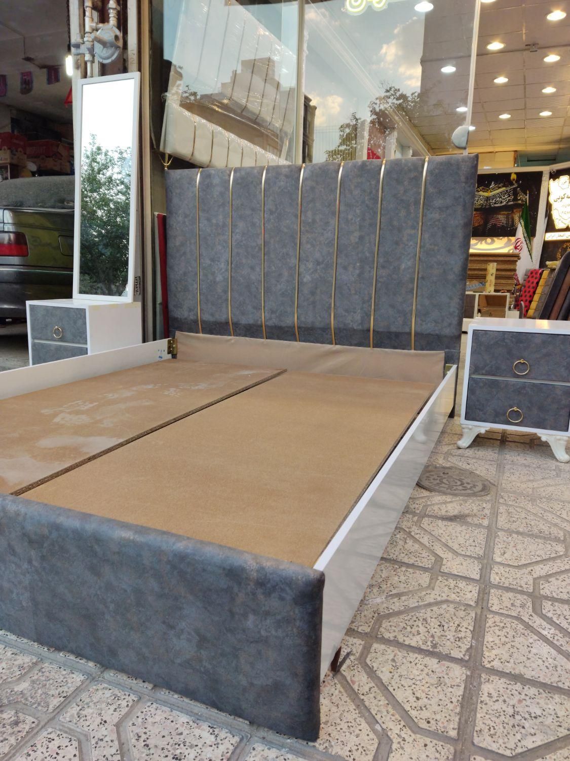 تخت خواب دونفره ۱۶۰ آپارتمانی کد۱۴۲۴|تخت و سرویس خواب|مشهد, زمرد|دیوار