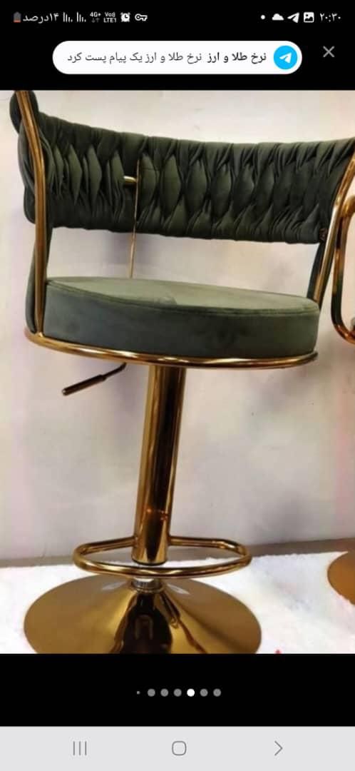 صندلی اپن کف چرم پشت لوزی مغزی ارتفاع۸۵جک روغنیt12|میز و صندلی غذاخوری|مشهد, عبادی|دیوار