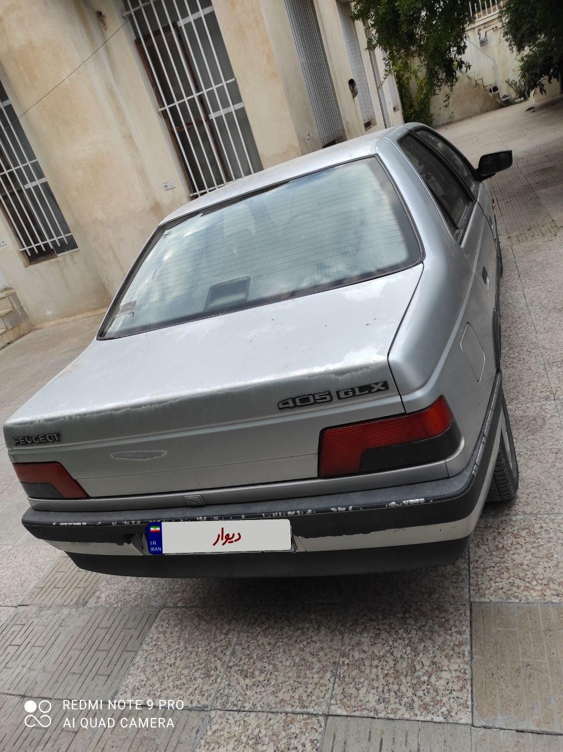 پژو 405 GLX - دوگانه سوز CNG، مدل ۱۳۹۱|خودرو سواری و وانت|شیراز, دوکوهک|دیوار