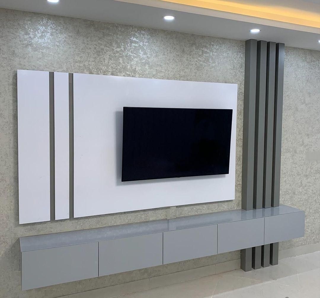 تی وی روم میز دیواری mdf مدرن ترمو وود تاپ شیت|میز تلویزیون|اهواز, شریعتی جنوبی|دیوار