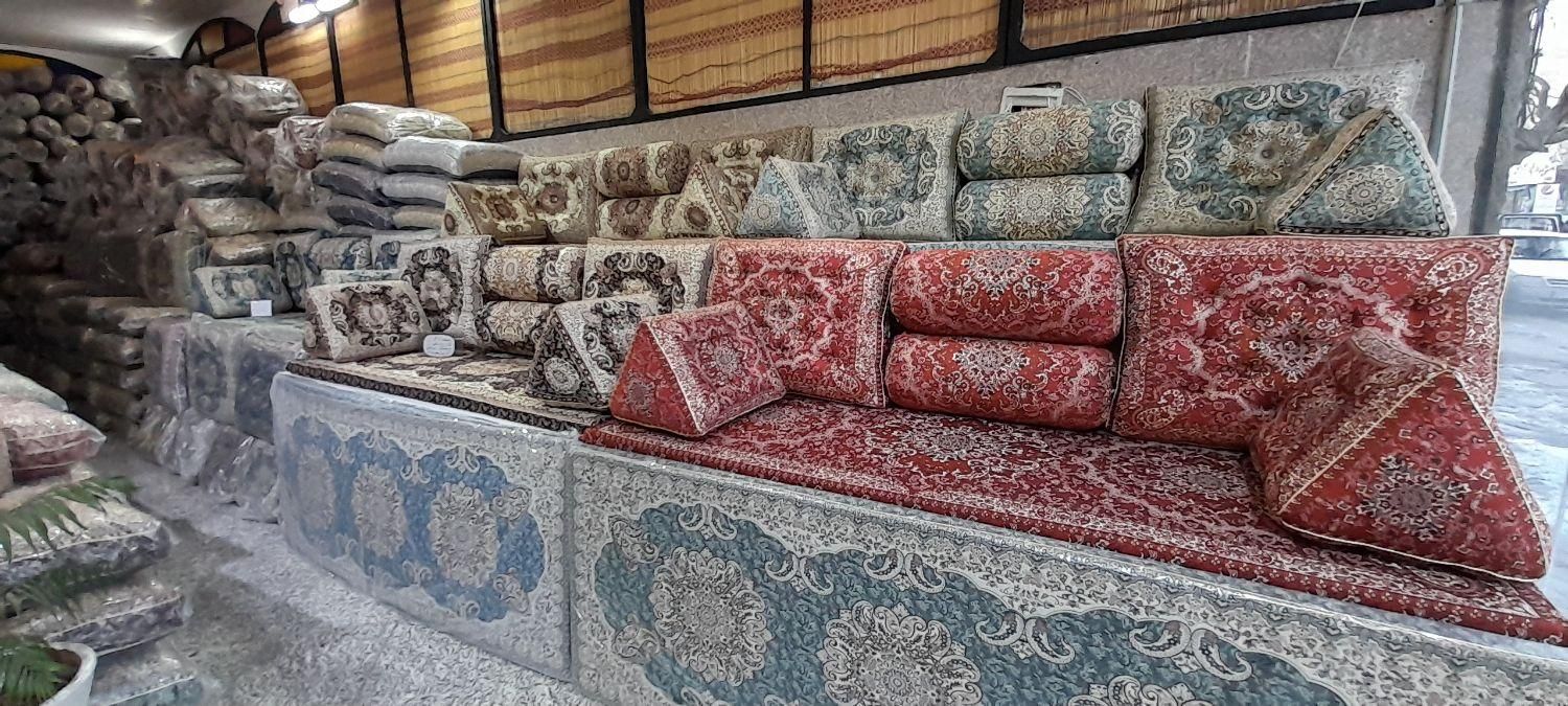 شاهنشین ترمه پشتی طرح گلابتون کد ۲۲۸۰ کناره|پشتی|مشهد, وکیل‌آباد|دیوار