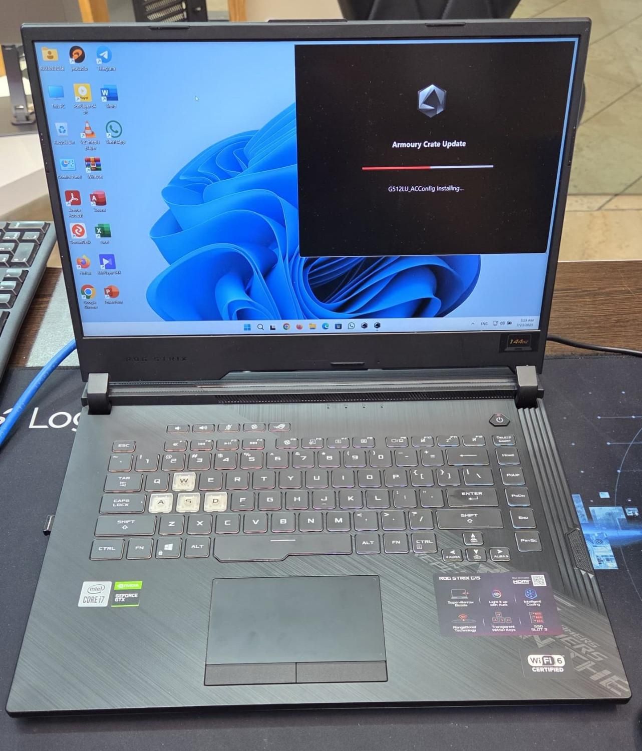 لپتاپ ASUS ROG i7 گرافیک 6گیگ|رایانه همراه|اصفهان, درب کوشک|دیوار