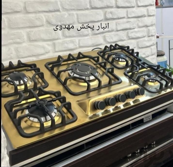 اجاق رومیزی گاز صفحه ای هودسفید(سینک جدید) مشکی|اجاق گاز و لوازم برقی پخت‌وپز|تبریز, |دیوار