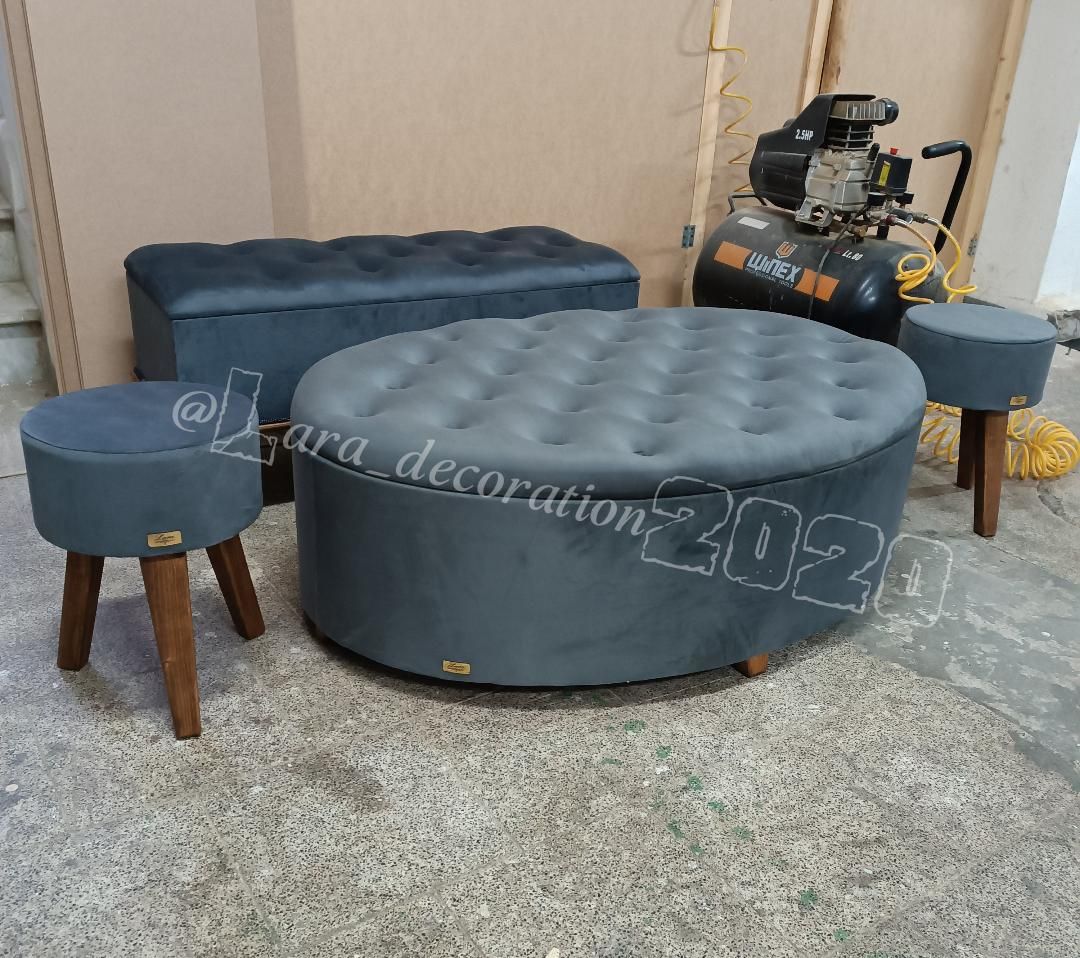 پاف بیضی باکس دار|صندلی و نیمکت|تبریز, |دیوار