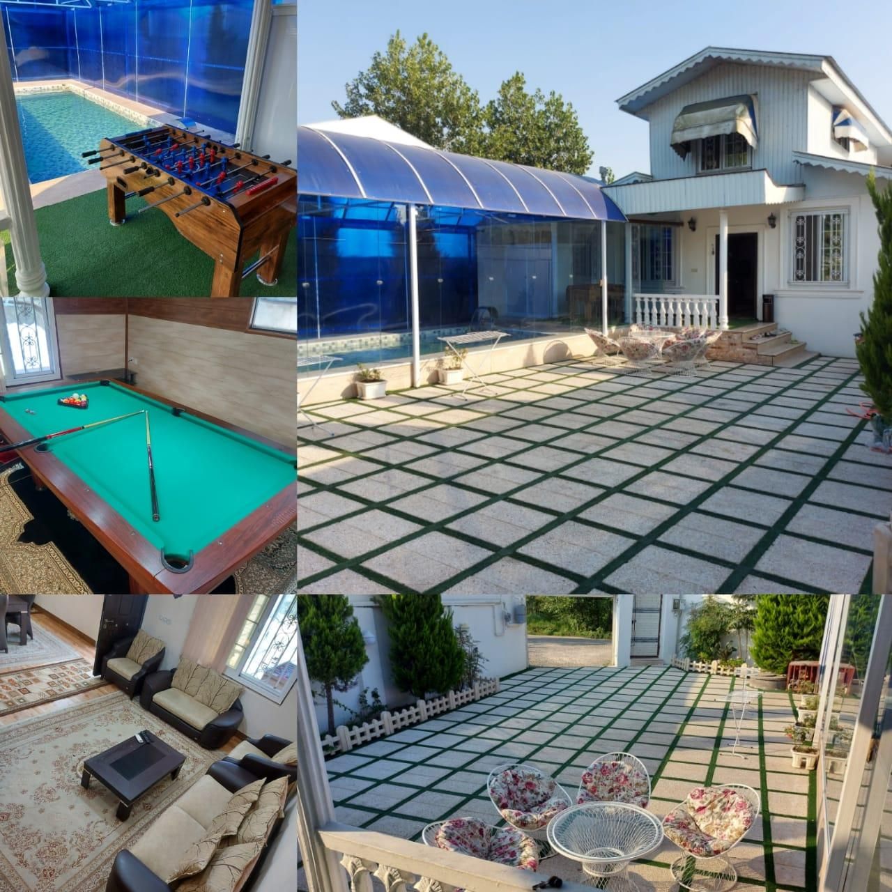 اجاره روزانه ویلای استخر دار69|اجارهٔ کوتاه‌مدت ویلا و باغ|لاهیجان, امیرشهید|دیوار