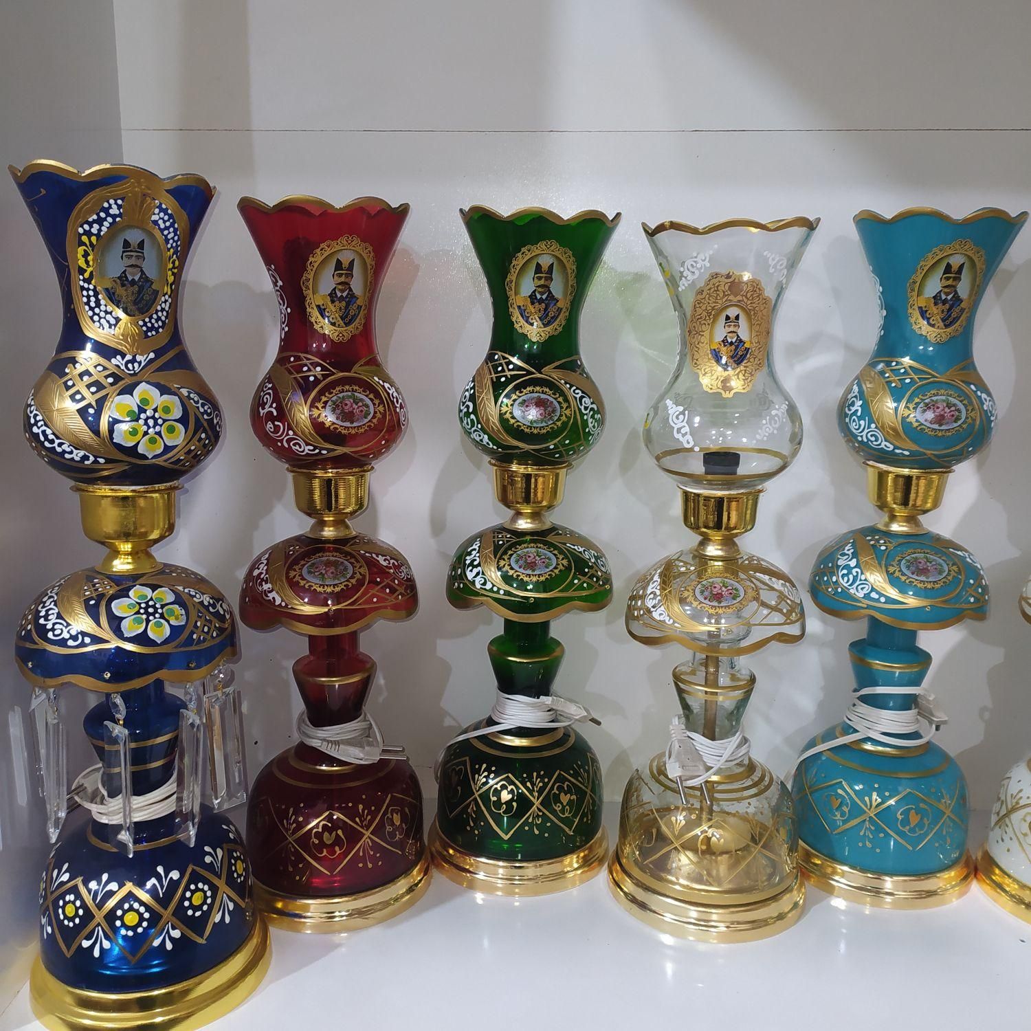لاله شمعدون شاه عباسی جفت|ریسه و چراغ تزئینی|شیراز, بازار|دیوار