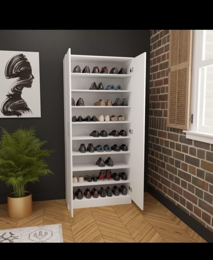 جاکفشی ایستاده (۳۶ جفتی)|جاکفشی، کمد، دراور|رشت, ساغری سازان|دیوار