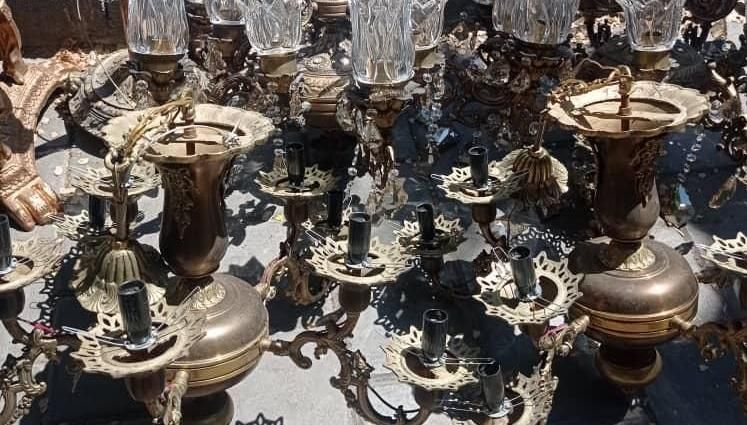 خریدار و فروش لوستر برنزی/آبکاری و...تمام نقاط|لوستر و چراغ آویز|تهران, ستارخان|دیوار