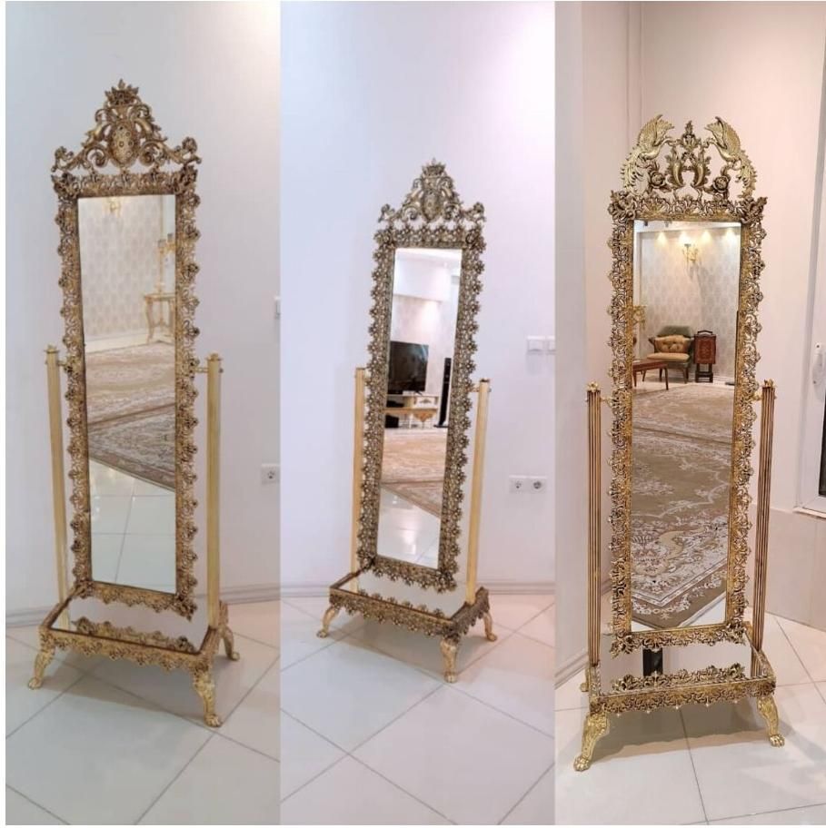 آینه ایستاده قدی کنارسالنی آینه قدی طرح برنزی|آینه|مشهد, طلاب|دیوار