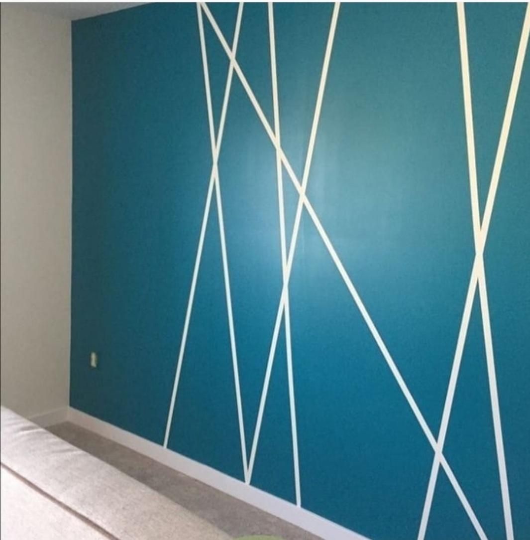 نقاشی ساختمان مدرن (طرح کاغذ دیواری)|خدمات پیشه و مهارت|ساری, |دیوار