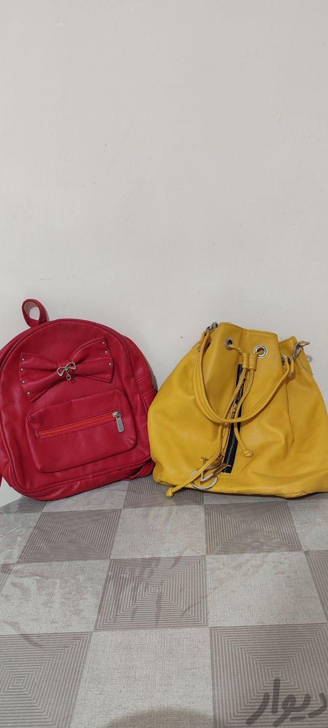 کوله پشتی دخترانه قرمز و زرد|کیف، کفش و کمربند|آبیک, |دیوار