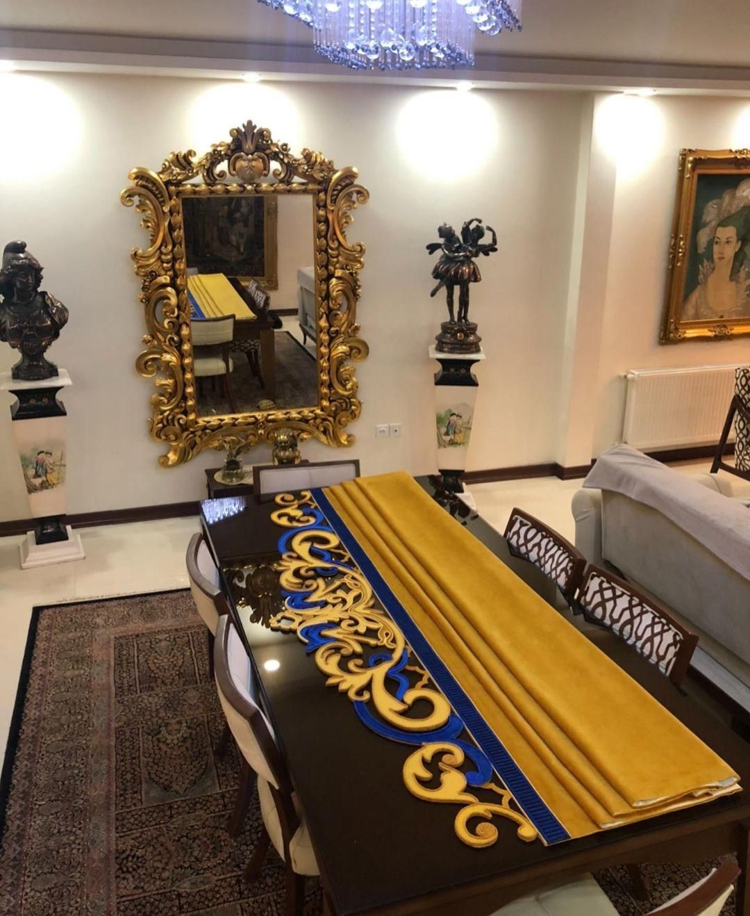 پرده طرح رومن|پرده، رانر، رومیزی|تبریز, |دیوار