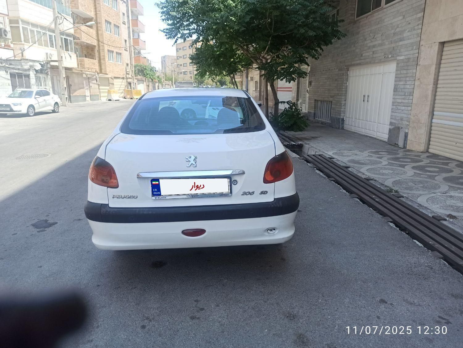 پژو 206 sd مدل اخر1393 وی هشت تمام فول|خودرو سواری و وانت|تبریز, |دیوار