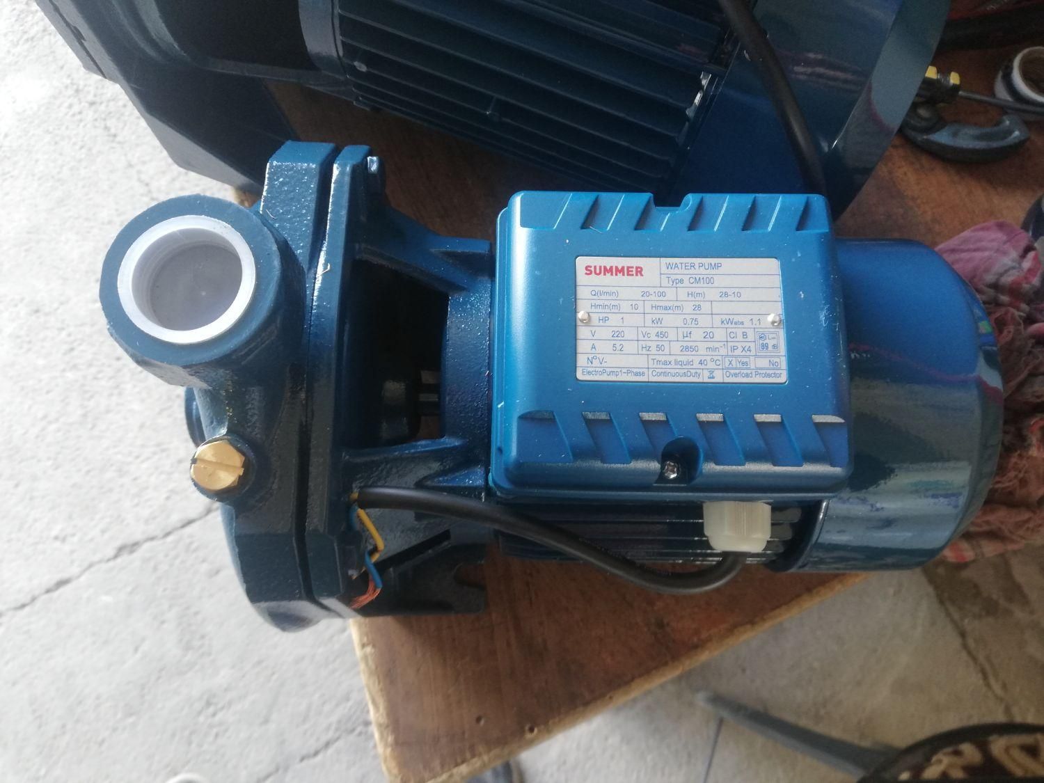 پمپ آب 1 اسب بشقابی استیل|مصالح و تجهیزات ساختمان|مرودشت, مختارآباد|دیوار