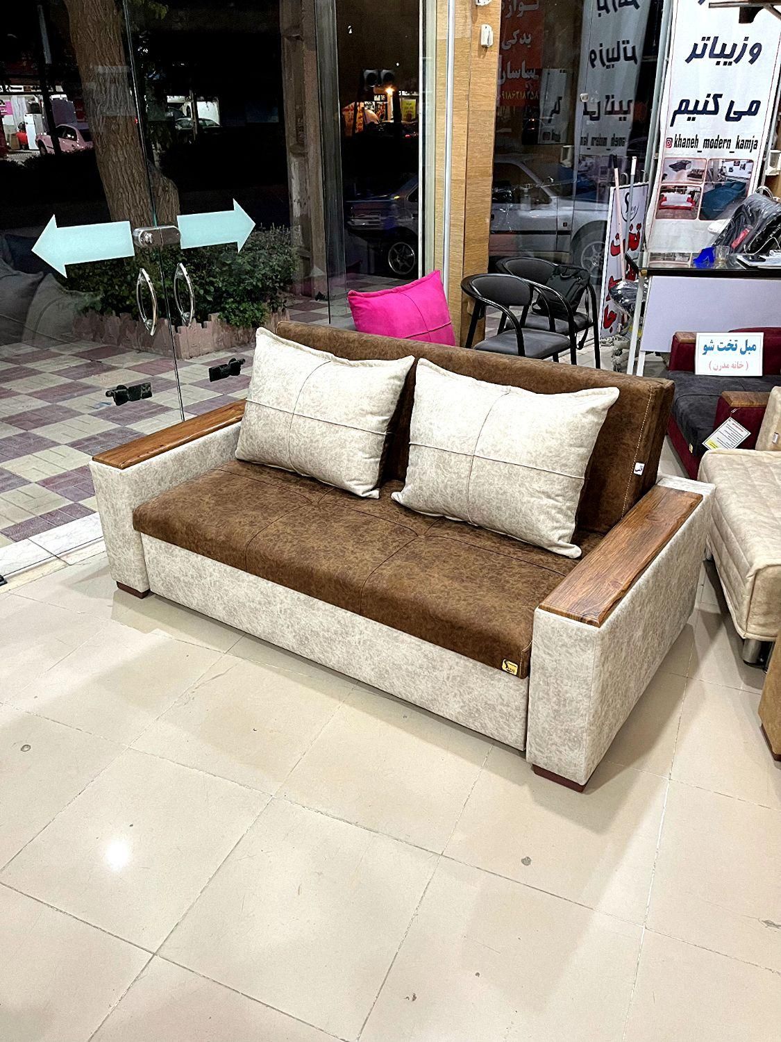 مبل تخت شو دونفره/آسان بازشو/کاناپه تاشو/مبل تک|مبلمان خانگی و میز عسلی|کرمانشاه, |دیوار