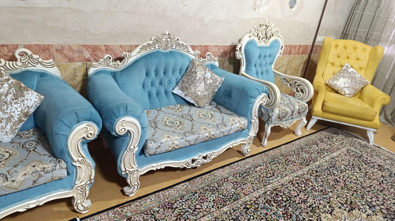 مبل سلطنتی|مبلمان خانگی و میز عسلی|کوهدشت, |دیوار