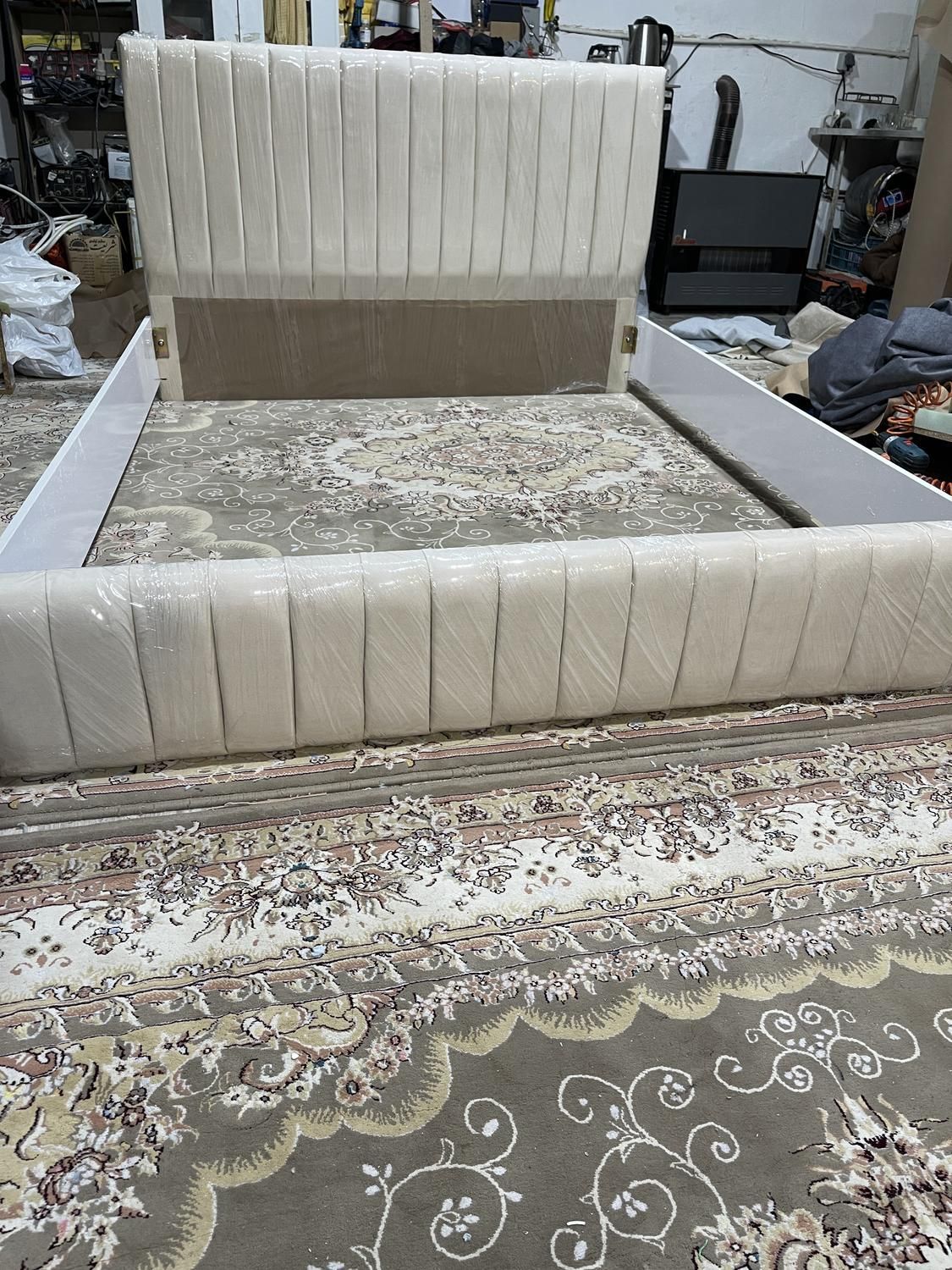 تخت خواب دونفره اطلس کد ۱۶۰۲|تخت و سرویس خواب|مشهد, زمرد|دیوار