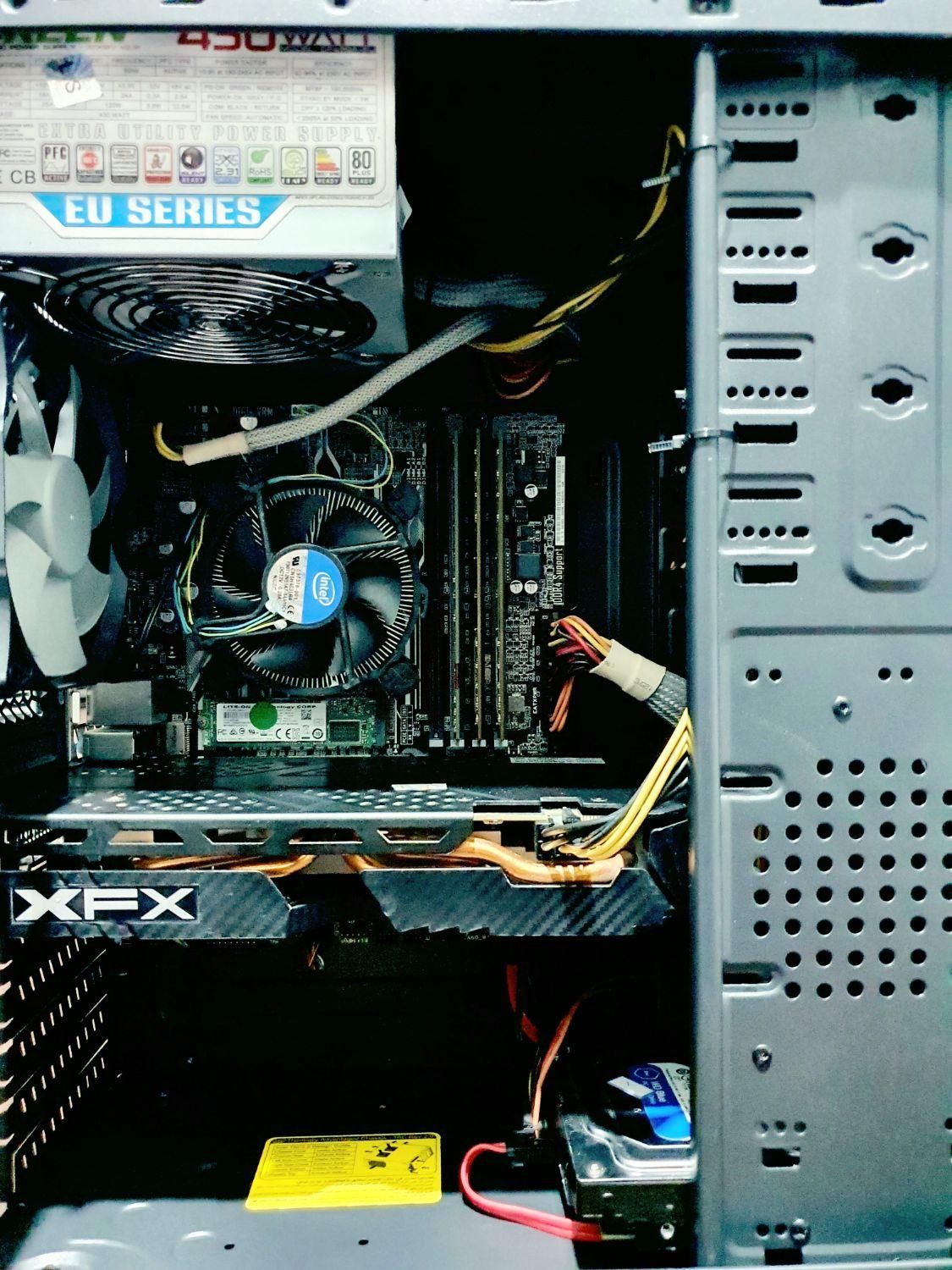 کیس i5 DDR4 نسل7 مین B250 رم ۱۶ گرافیک ۸ حرفه‌ای|رایانه رومیزی|مشهد, جانباز|دیوار