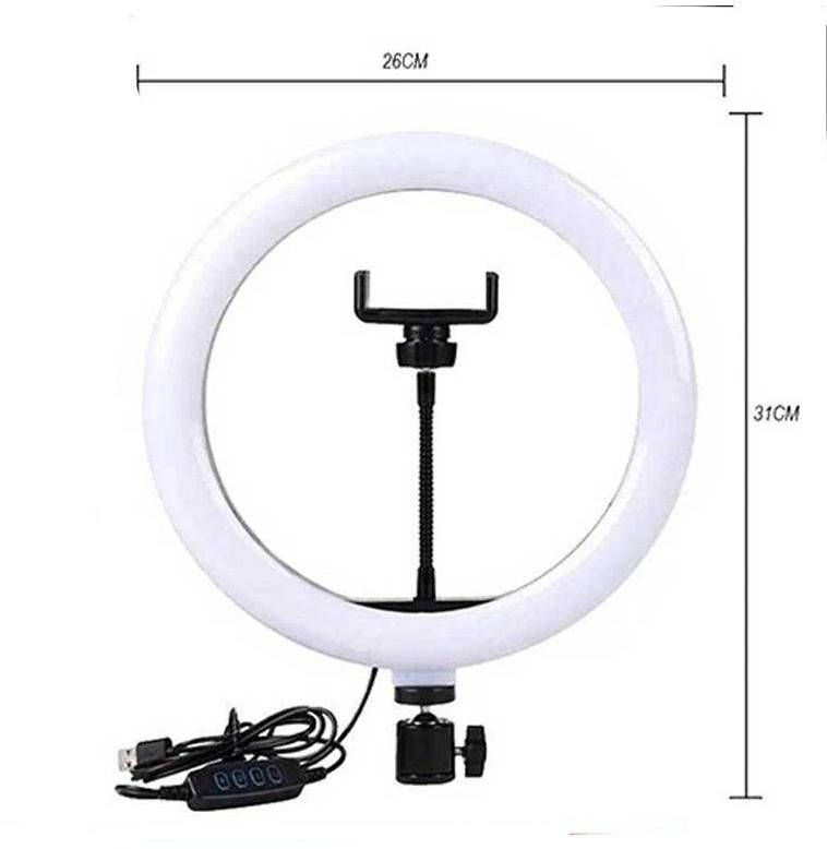 رینگ لایت ۱۰ اینچ بهمراه سه پایه 2 متری DX260|دوربین عکاسی و فیلم‌برداری|شیراز, تحویلی|دیوار