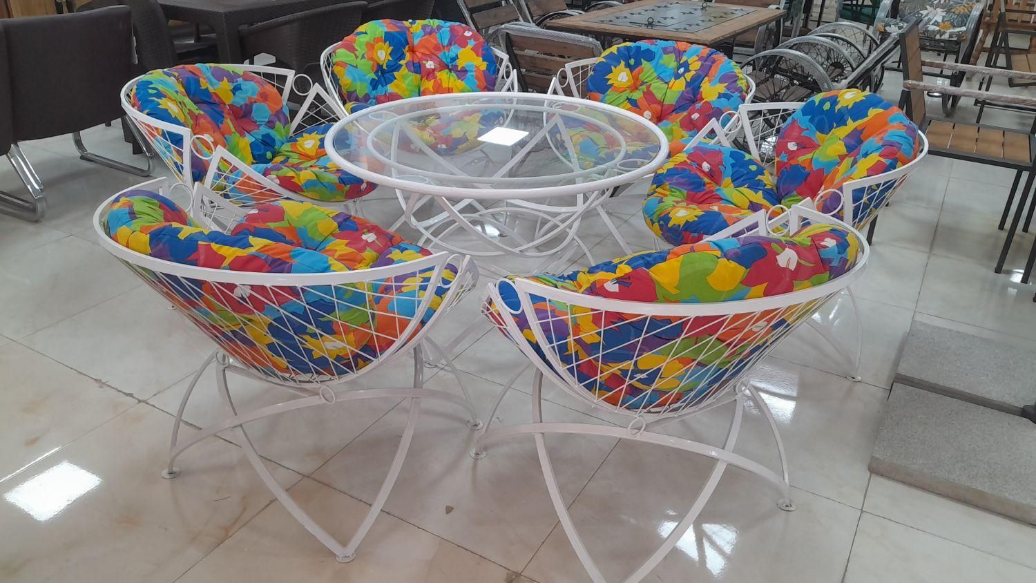 مبل باغی فلزی ویلایی روفگاردن مبلمان|مبلمان خانگی و میز عسلی|چهارباغ, |دیوار