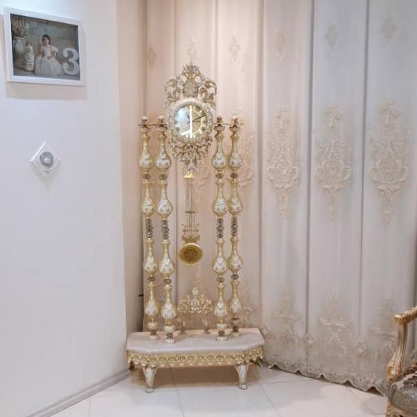 ساعت ایستاده برنزی 4ستون کنارسالنی|ساعت دیواری و تزئینی|مشهد, طلاب|دیوار